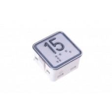 Модуль кнопочный красная подсветка выдавленная надпись код брайля MT42RUS "15"