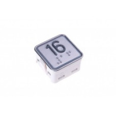 Модуль кнопочный красная подсветка выдавленная надпись код брайля MT42RUS "16"